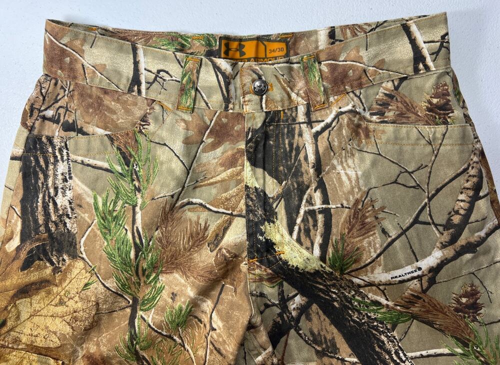 Under Armour Realtree Camo Pants Mens 34x30 Hunting